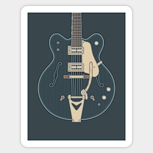 Country Gentleman Guitar in Dark Sticker